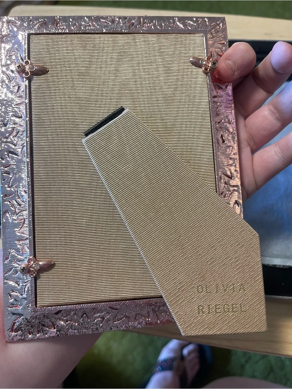Olivia Riegel Rose Gold Windsor 4x6 Photo Frame New In Box!  RT3736